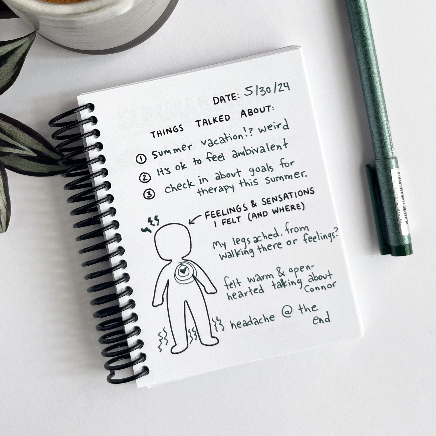 Therapy Journal | A Guided Journal to Process Therapy Sessions