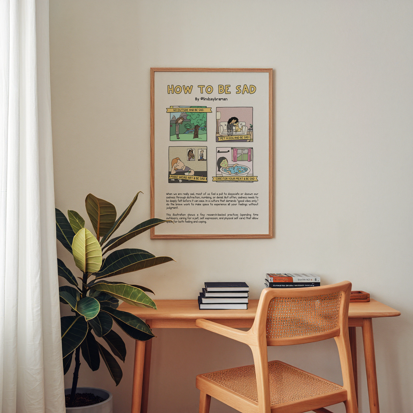 Art Print: How to Be Sad | Practices for Feeling & Coping