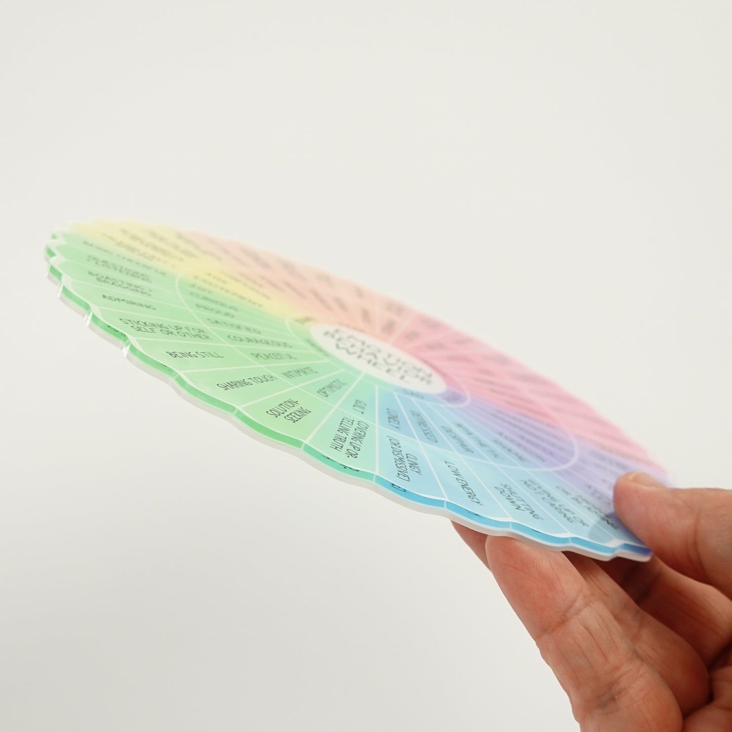 Emotion Behavior Wheel | 7" Rigid Acrylic Disk