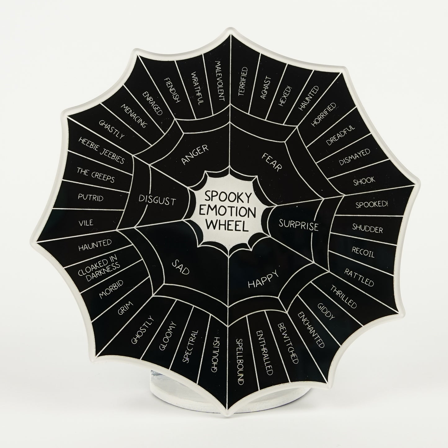 Spooky Emotion Sensation Wheel | 7" Rigid Acrylic Disk