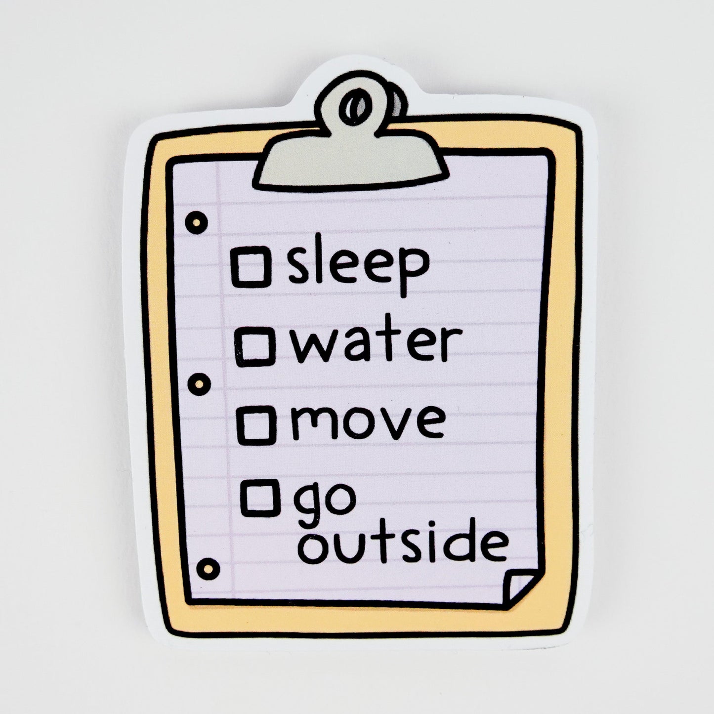 Sticker: Self Care Essentials Checklist