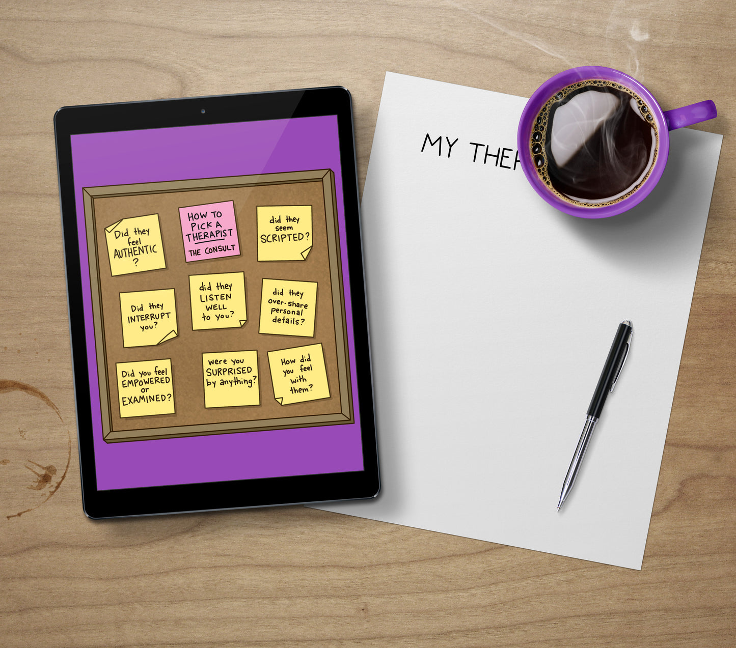 Printable PDF Download: How to Choose a Therapist | An Illustrated Guide to Finding the Best Fit