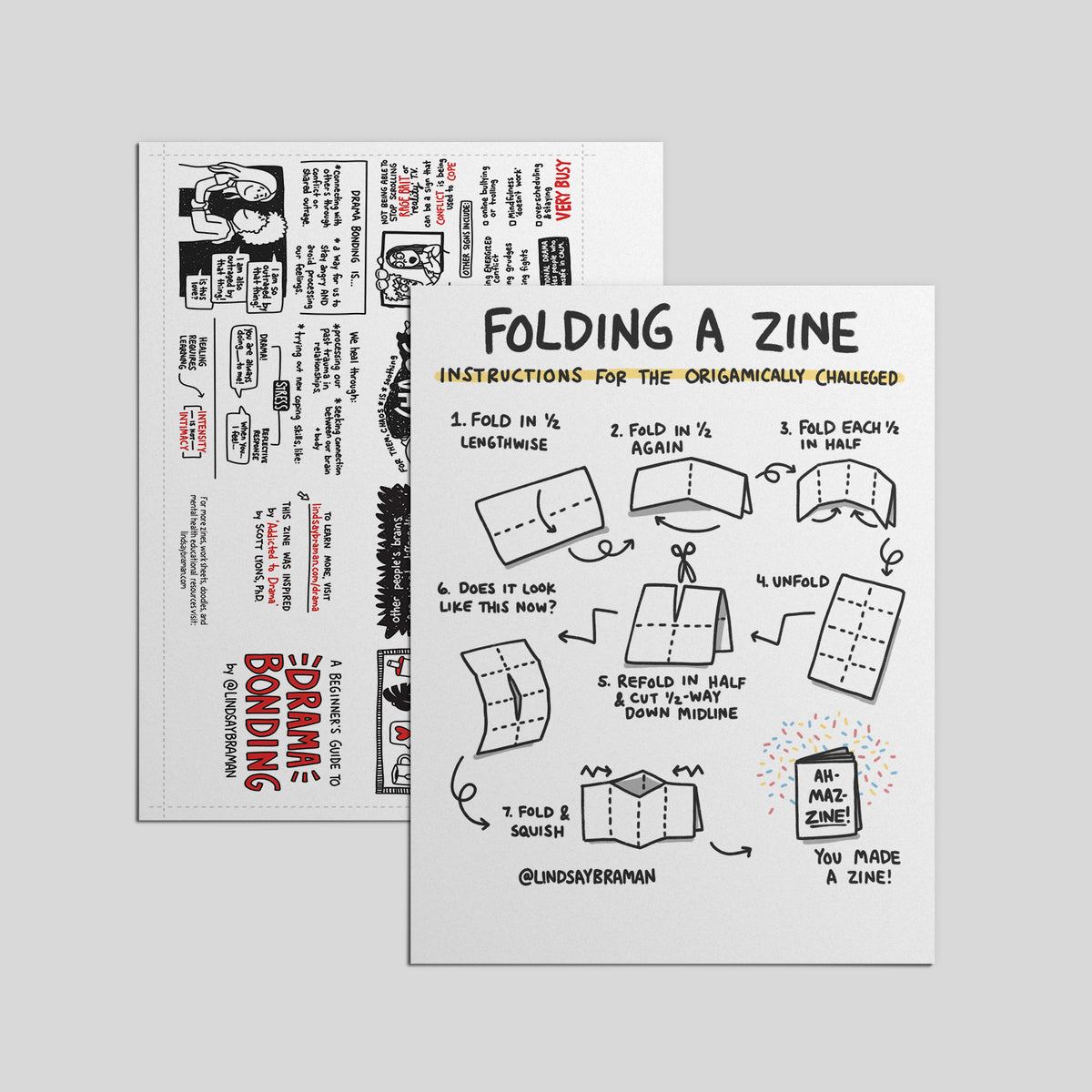 jigdress 配布CDr + zine2冊 lb-drama.bonding.zine-mockup-