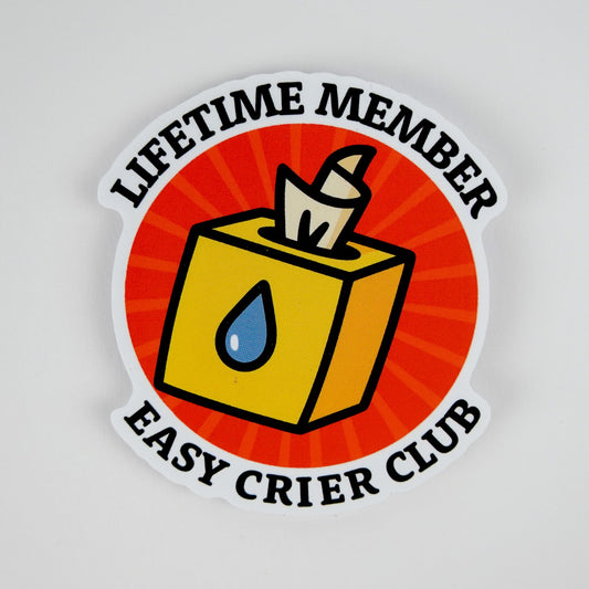 Sticker: Lifetime Member Easy Crier Club
