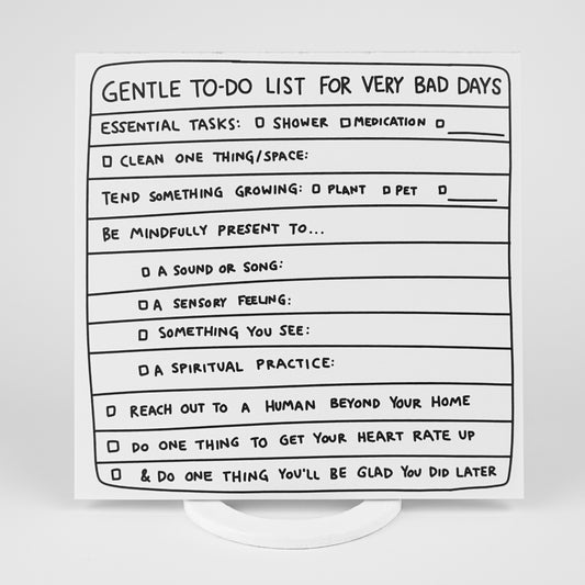 Tearaway Notepad: Gentle To-Do List for Very Bad Days