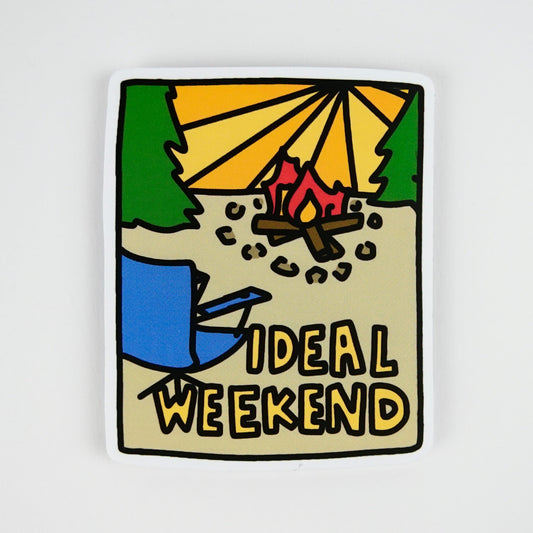 Sticker: Ideal Weekend - Camping Decal
