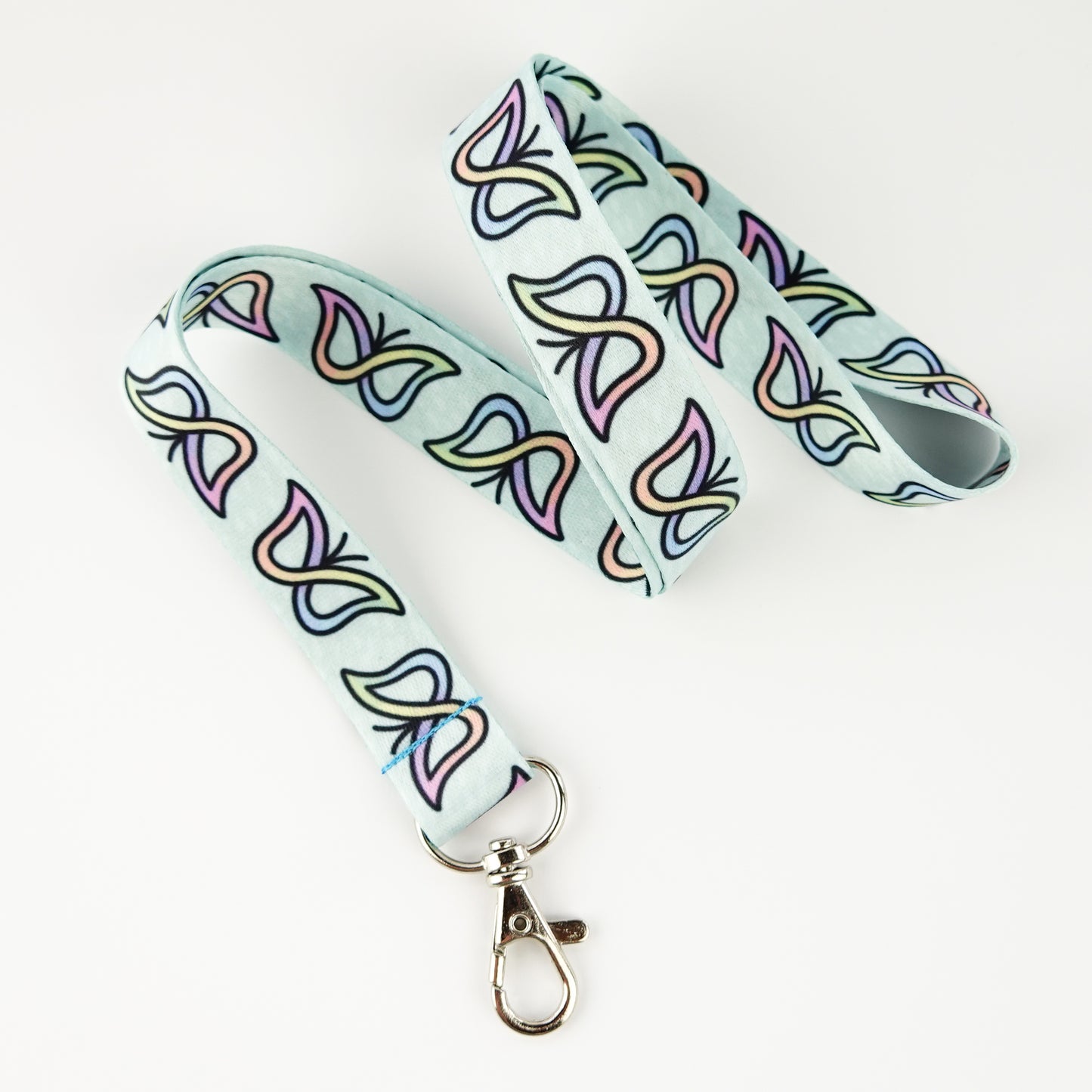 Lanyard: Rainbow Butterfly Infinity Symbol | Neurodiversity Pride | Lanyard for Neurodiversity Awareness