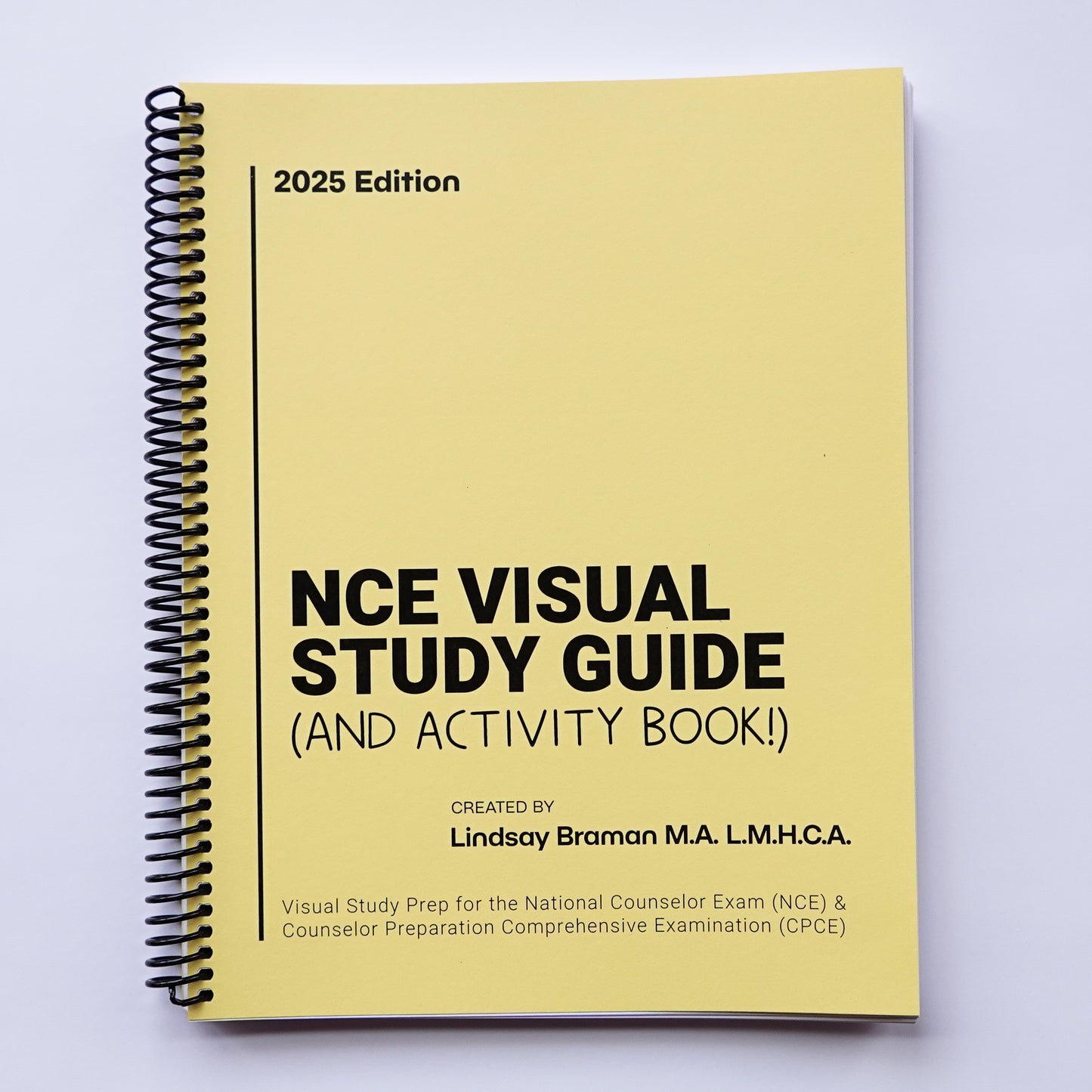 NCE Visual Study Guide & Activity Book: Spiral-Bound Test Prep for the National Counselor Exam