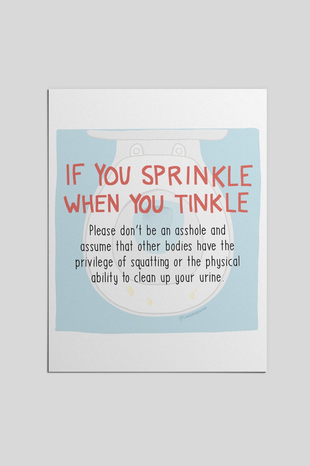 Printable PDF Download: If You Sprinkle | Body Justice in Everyday Life