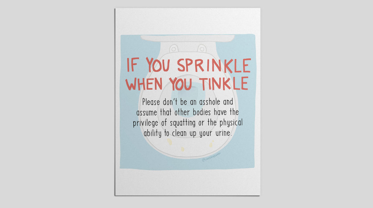 Printable PDF Download: If You Sprinkle | Body Justice in Everyday Life