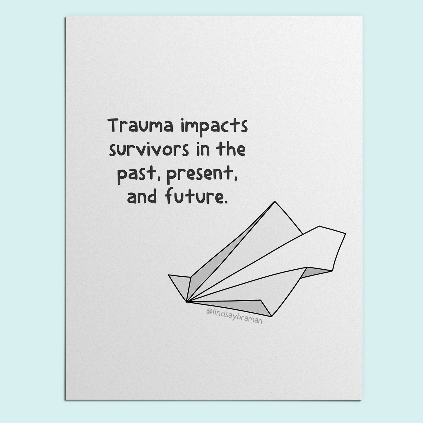 Printable PDF Download: Trauma Origami | How Trauma Impacts Our Sense of Time