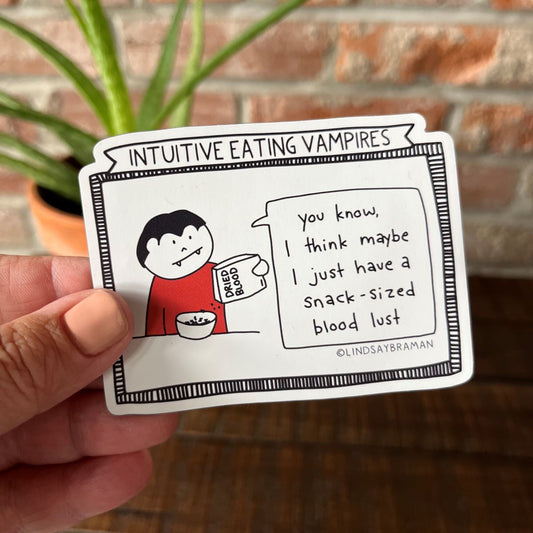 Magnets: Intuitive Eating Vampires | 3 Piece Magnet Set for Home or Office