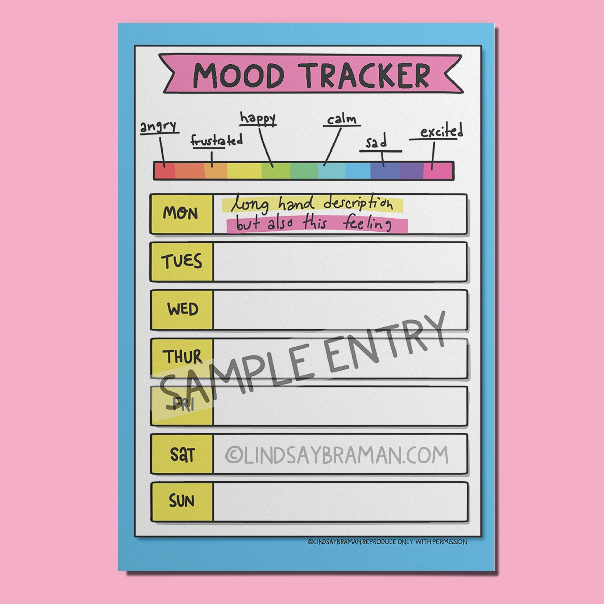 Printable PDF Download: Bullet Journal Mood Tracker | A Therapist-Created Template