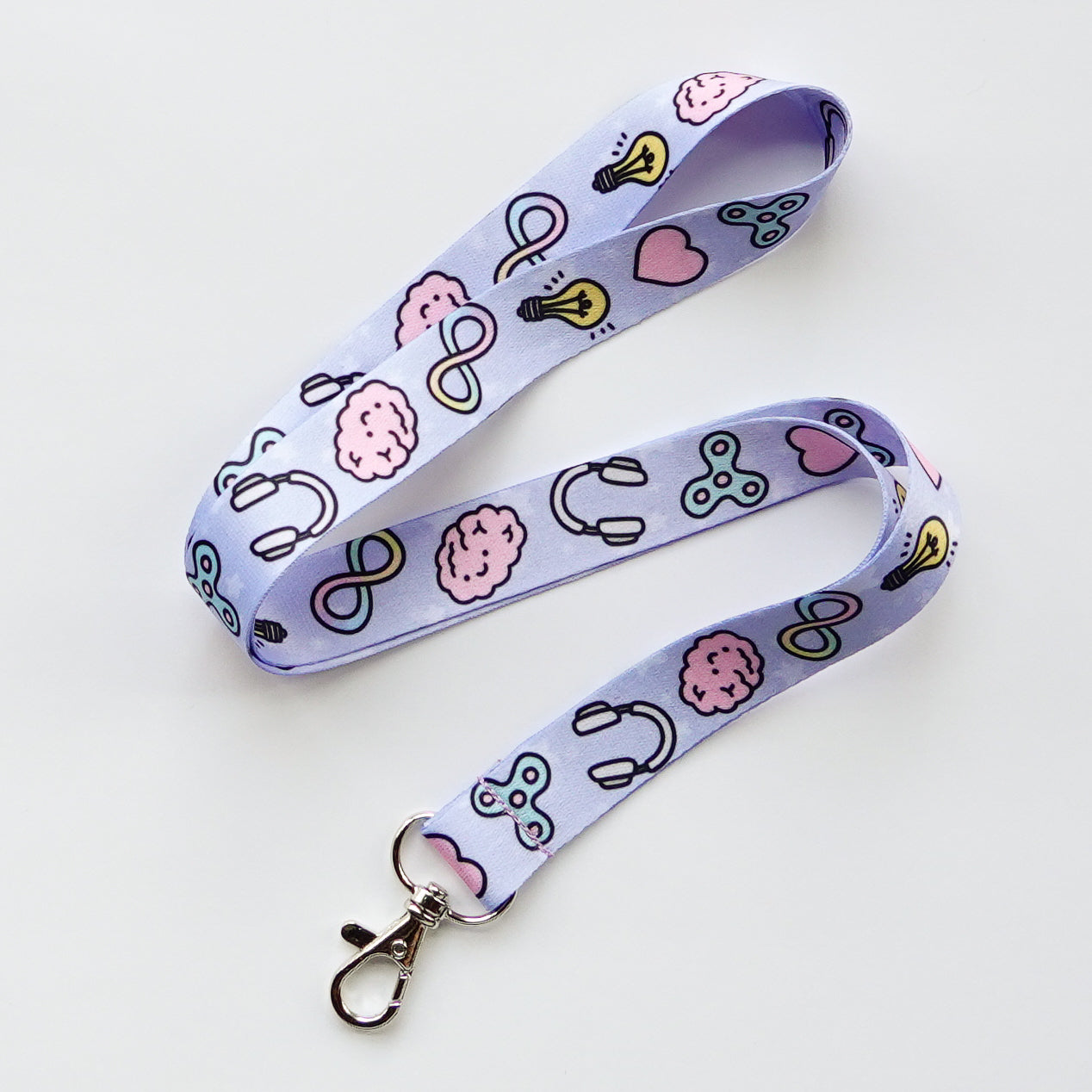 Lanyard: Neurodiversity Pride | Infinity Symbol, Brain, Fidget Art