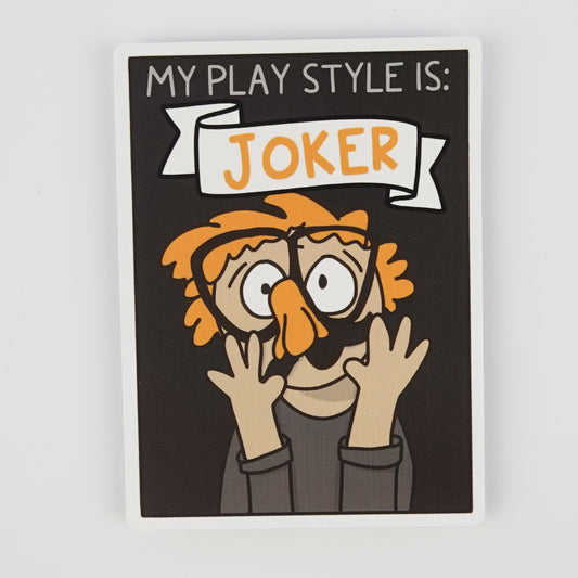 Adult Play Styles Sticker: Joker