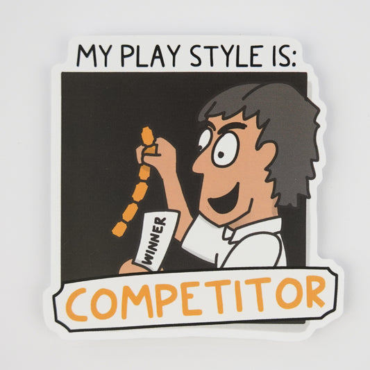 Adult Play Styles Sticker: Competitor