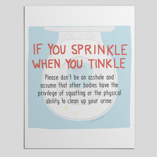Printable PDF Download: If You Sprinkle | Body Justice in Everyday Life