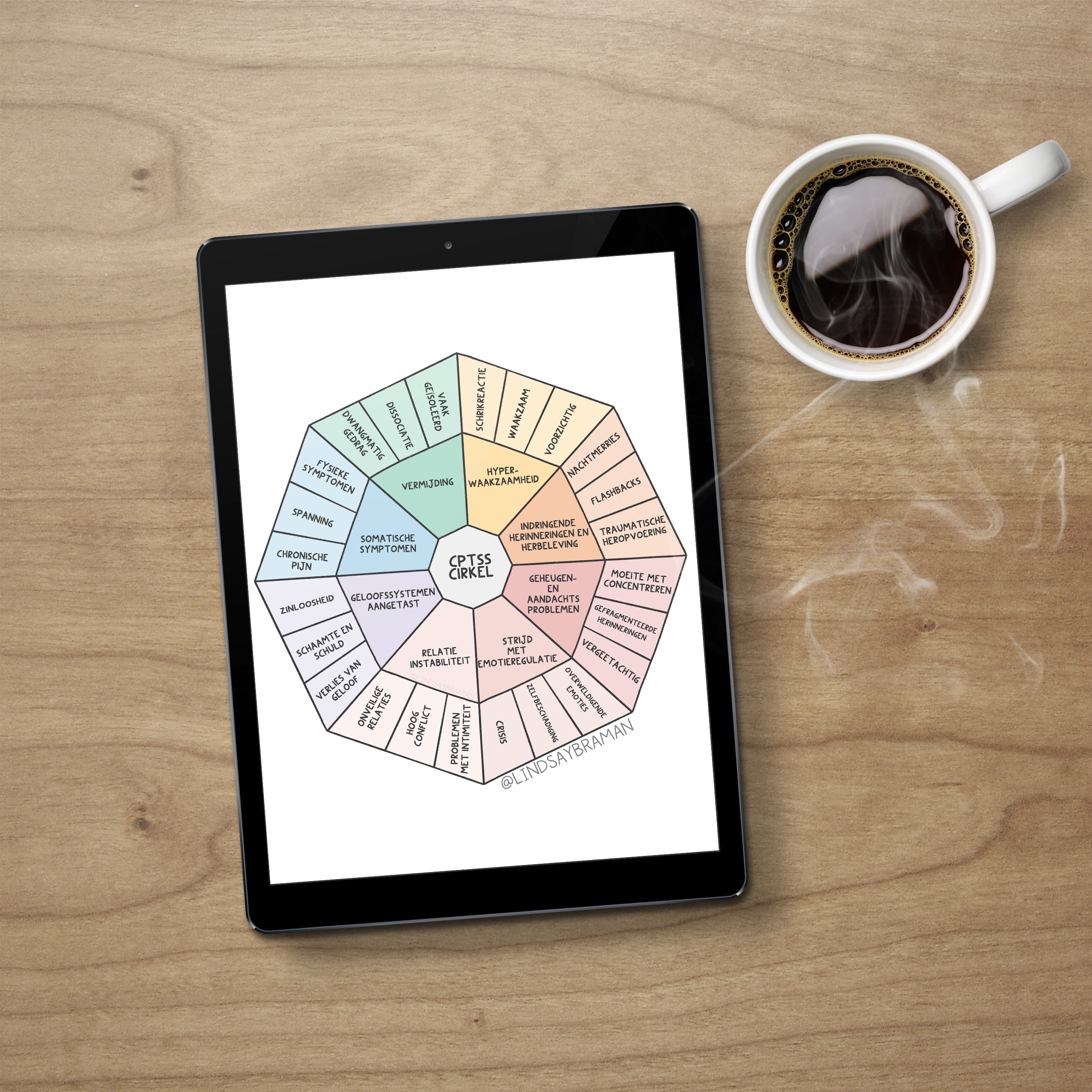 Printable PDF Download: DUTCH LANGUAGE - C-PTSD Wheel | A Research-Bac ...