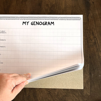 Counseling Tool: Genogram Template Tearaway Notepad | An Accessible Approach to Genograms
