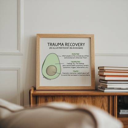 Art Print: Trauma Recovery Avocado Model