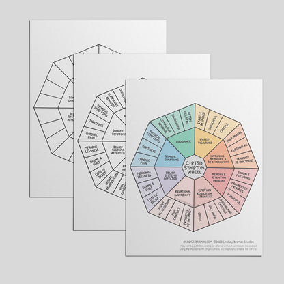 Printable PDF Download: C-PTSD Wheel | A Research-Backed Resource for Therapists & Trauma Survivors