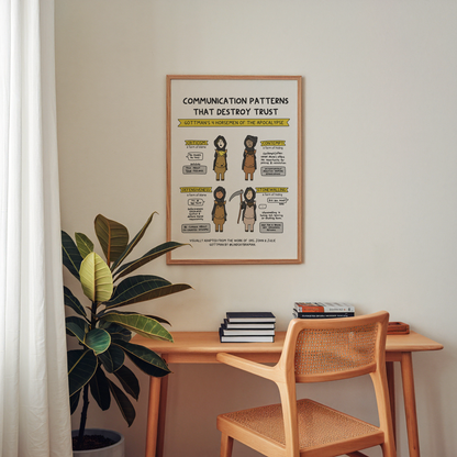 Art Print: Gottman's Four Horsemen of the Apocalypse