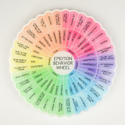 Emotion Behavior Wheel | 7" Rigid Acrylic Disk