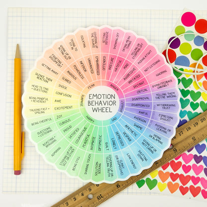 Emotion Behavior Wheel | 7" Rigid Acrylic Disk