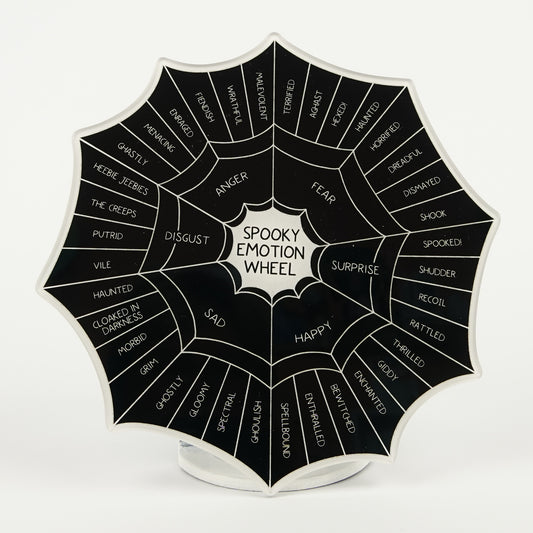 Spooky Emotion Sensation Wheel | 7" Rigid Acrylic Disk