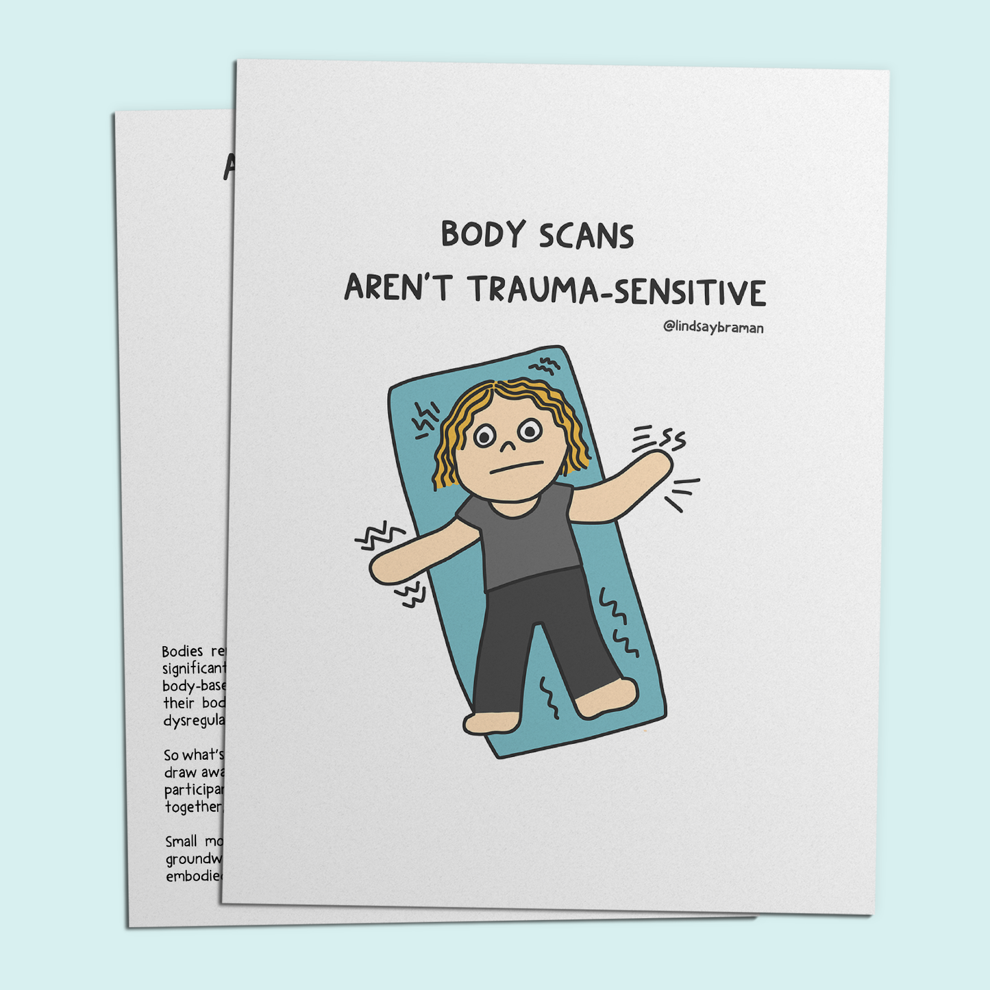 Printable PDF Download: (Free) Body Scans Aren't Trauma Sensitive | Mindful Check-In's for Trauma Survivors