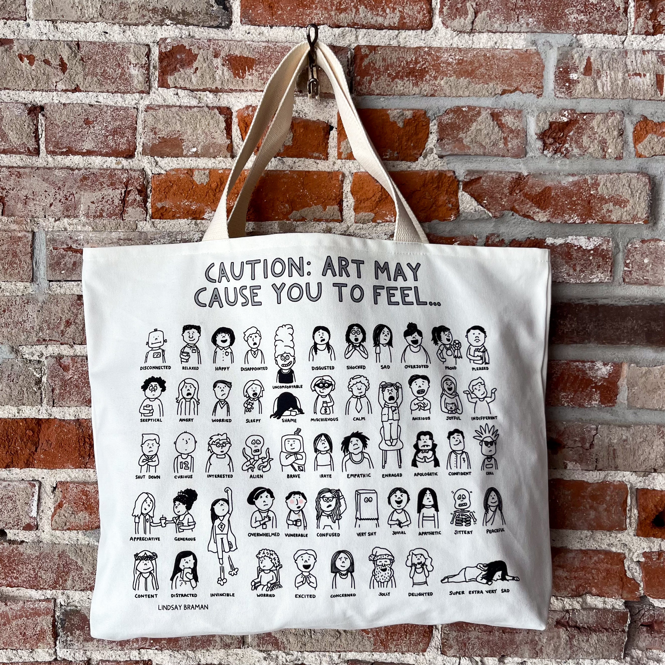 Tote Bag | Caution: Art May Cause You to Feel – lindsaybraman