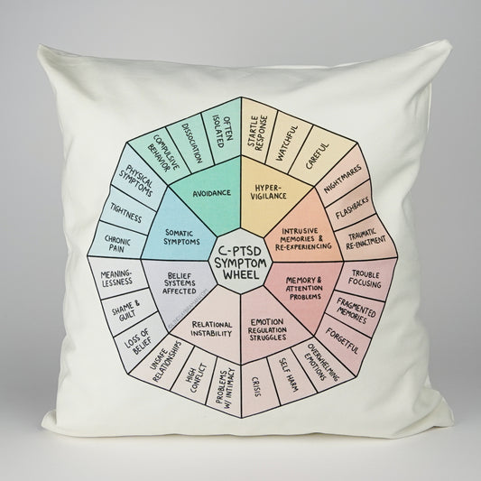 Pillowcase: C-PTSD Symptom Wheel | Resource for Home or Office