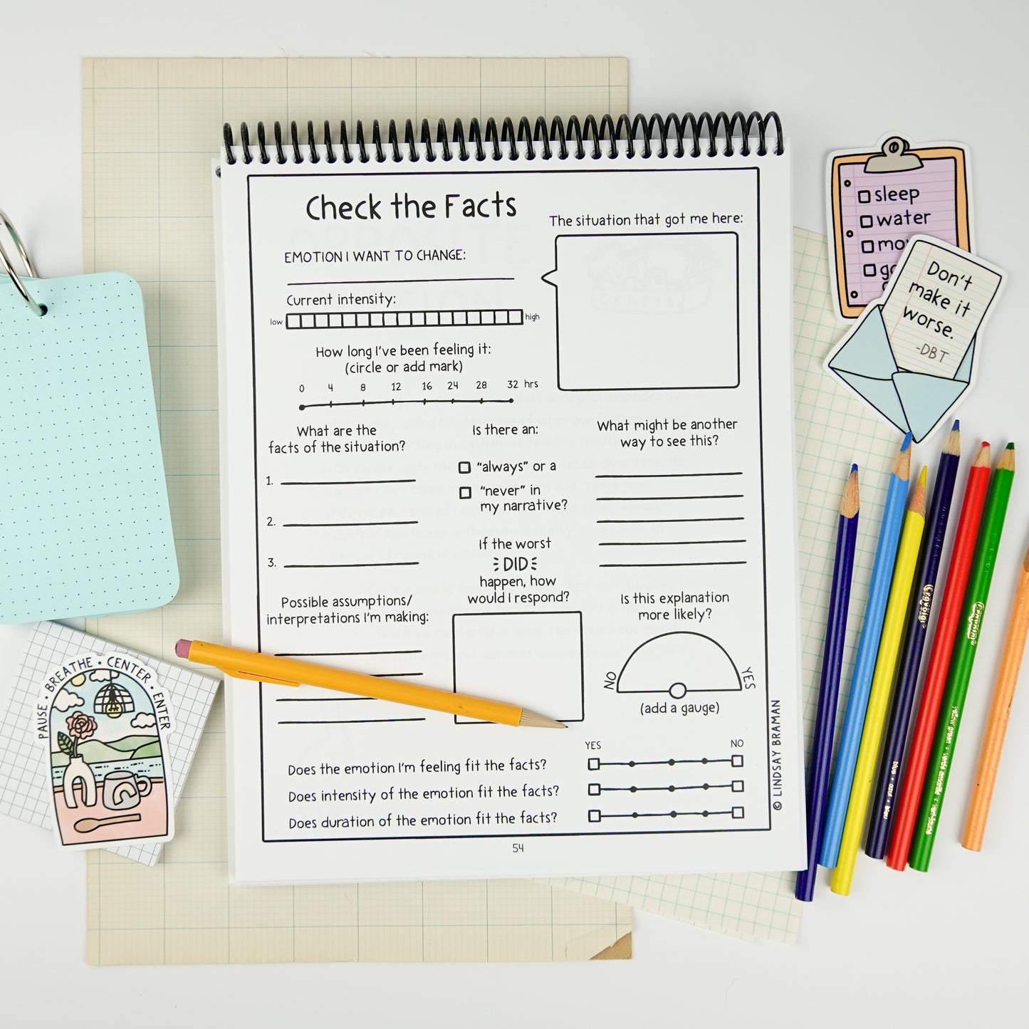 DBT Activity Book | A Visual Guide to DBT for Playful, Neurodiverse, and Tactile Learners by Lindsay Braman