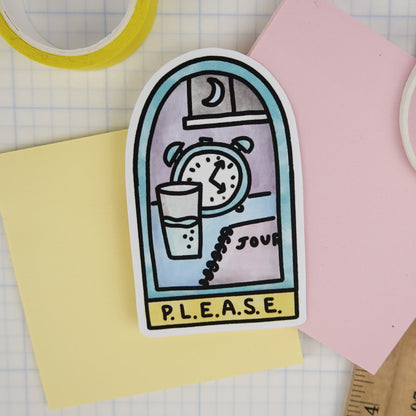 DBT Sticker: PLEASE Skill Window Arch