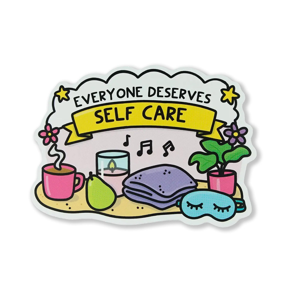 Everyone Deserves Self Care Sticker – lindsaybraman