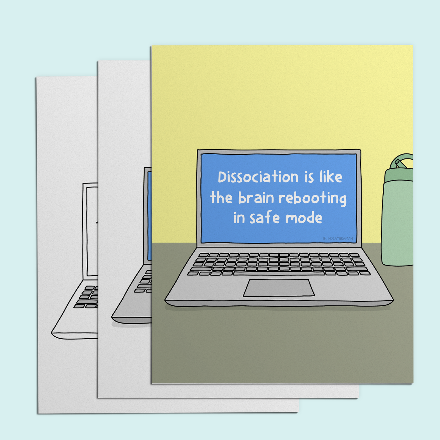 Printable PDF Download: Dissociation Illustration | Rebooting the Brain in Safe Mode