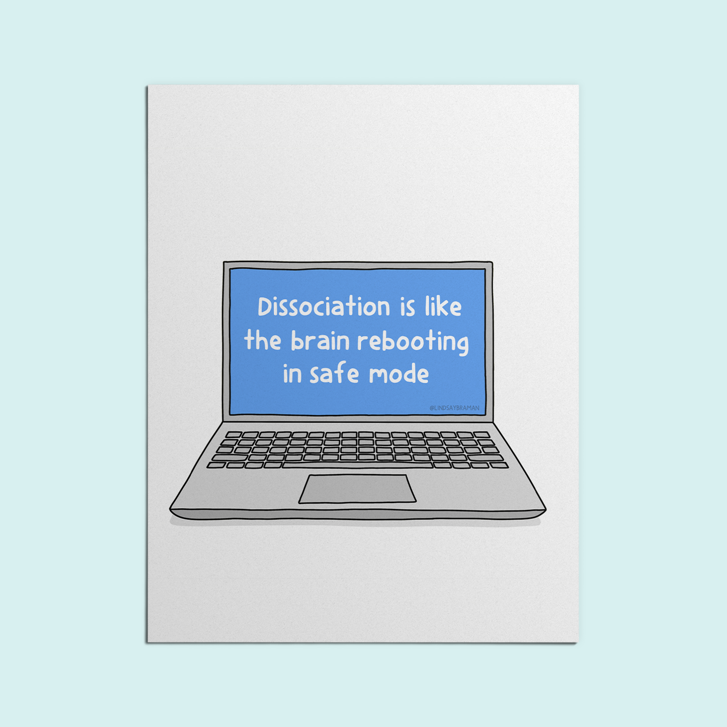 Printable PDF Download: Dissociation Illustration | Rebooting the Brain in Safe Mode