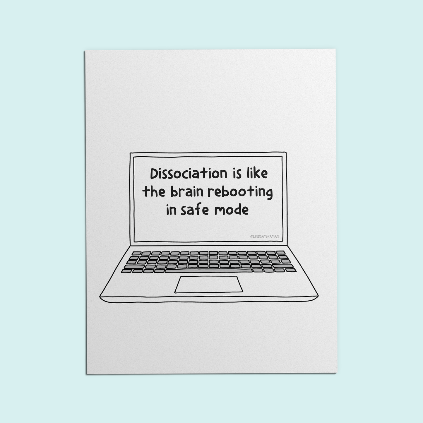 Printable PDF Download: Dissociation Illustration | Rebooting the Brain in Safe Mode