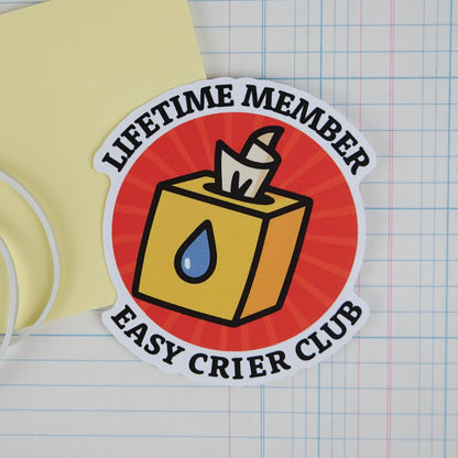 Sticker: Lifetime Member Easy Crier Club