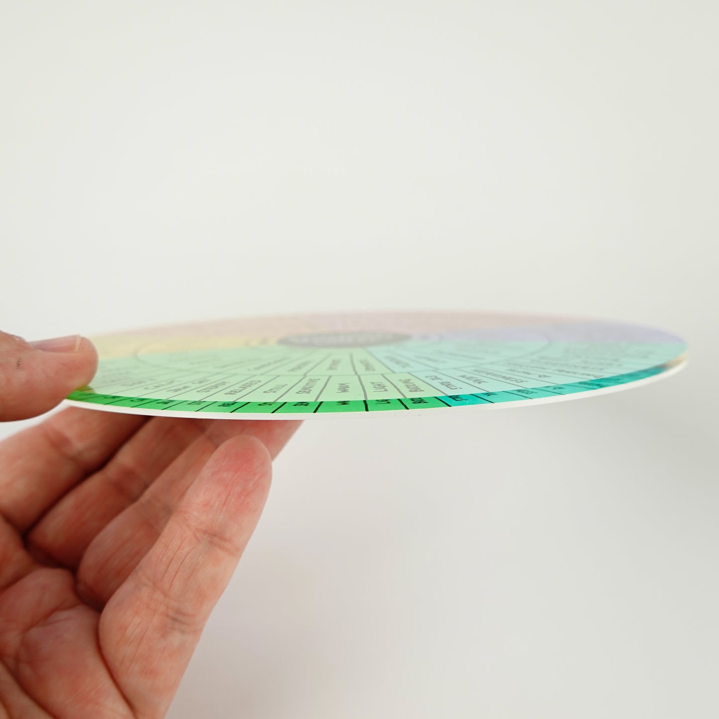 Emotion Sensation Wheel | 7" Rigid Acrylic Disk