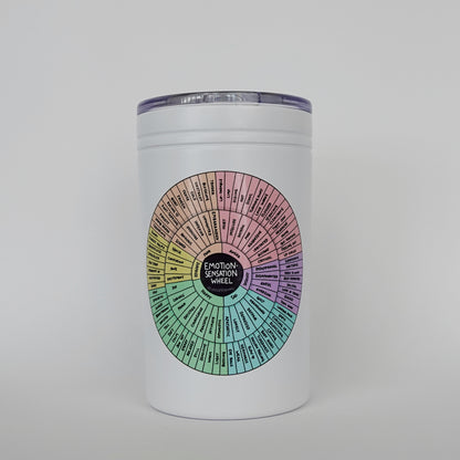 Travel Mug: Emotion Sensation Wheel | Mug for Therapists and Counselors