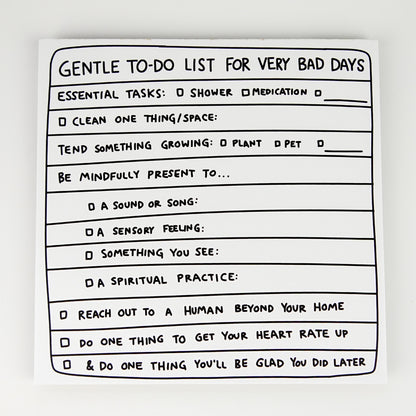 Tearaway Notepad: Gentle To-Do List for Very Bad Days