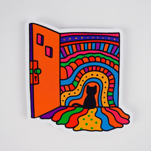 Sticker: Groovy Cat