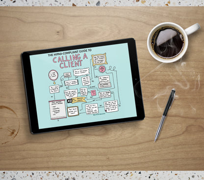 Printable PDF Download: HIPAA Training Flowchart | A Guide to Calling a Client