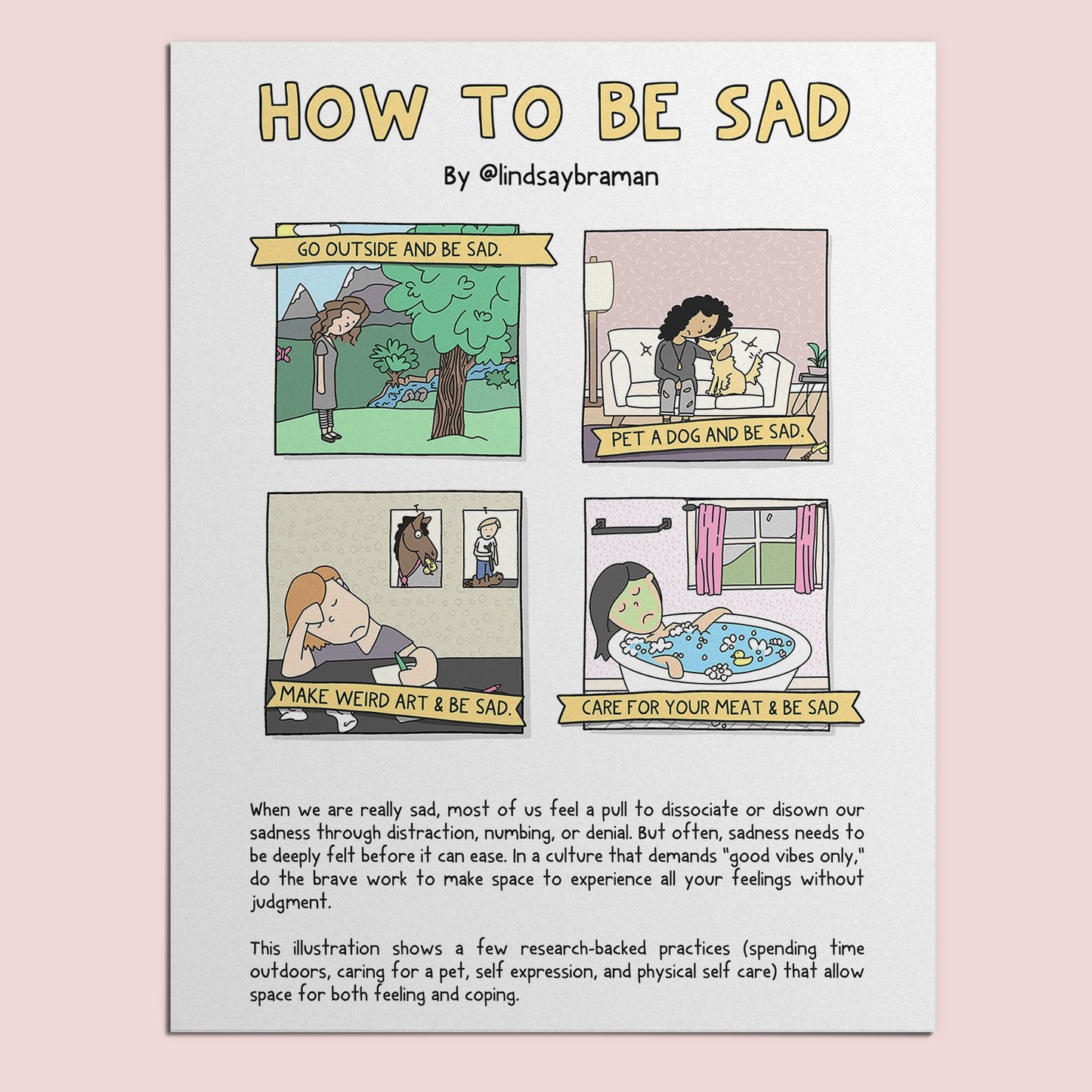 Printable PDF Download: How to Be Sad | Practices for Feeling & Coping