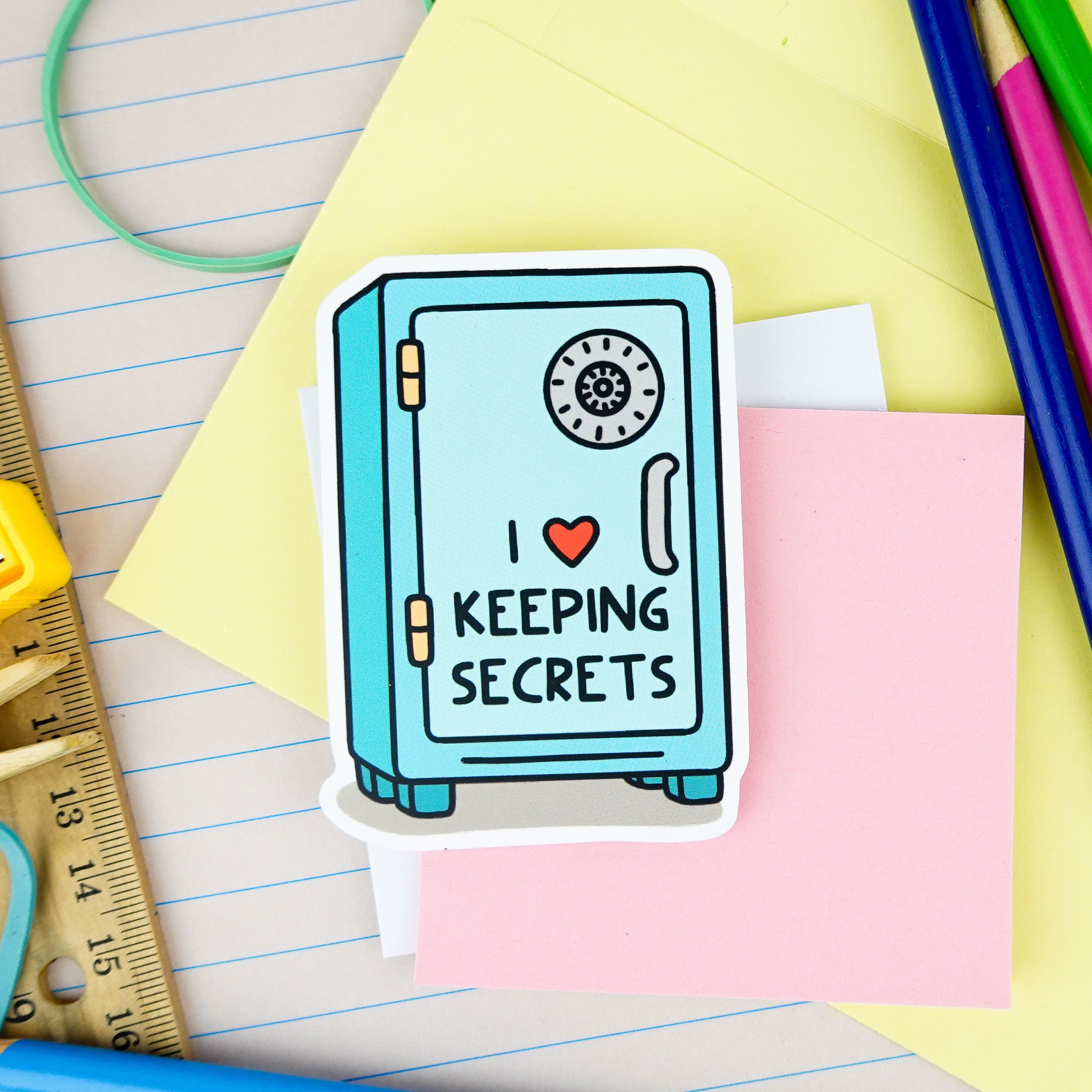 Keepping Secrets I Love Keeping Secrets Sticker – lindsaybraman