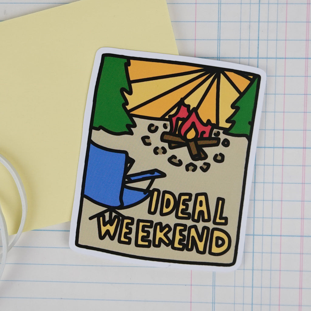Sticker: Ideal Weekend - Camping Decal – lindsaybraman
