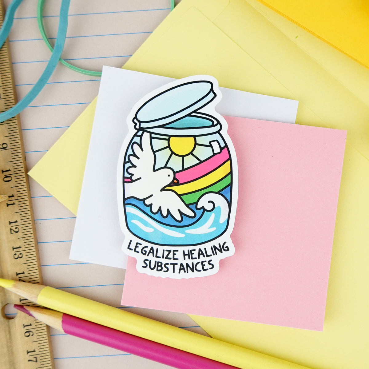Legalize Regulate Sticker Legalize Healing Substances Sticker – Open Jar – Psychedelic Advocacy ...