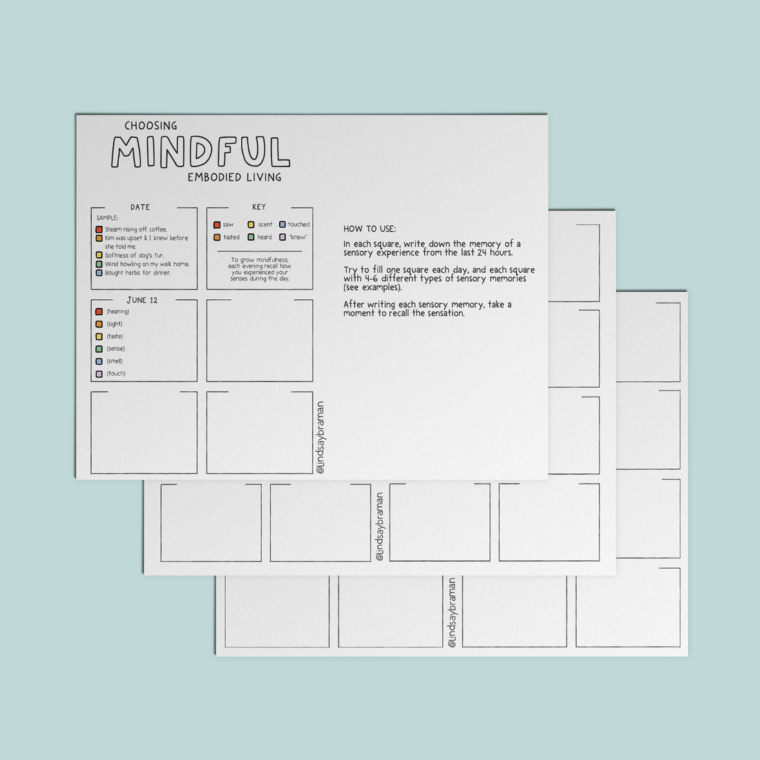 Printable PDF Download: Practicing Everyday Mindfulness | A Worksheet