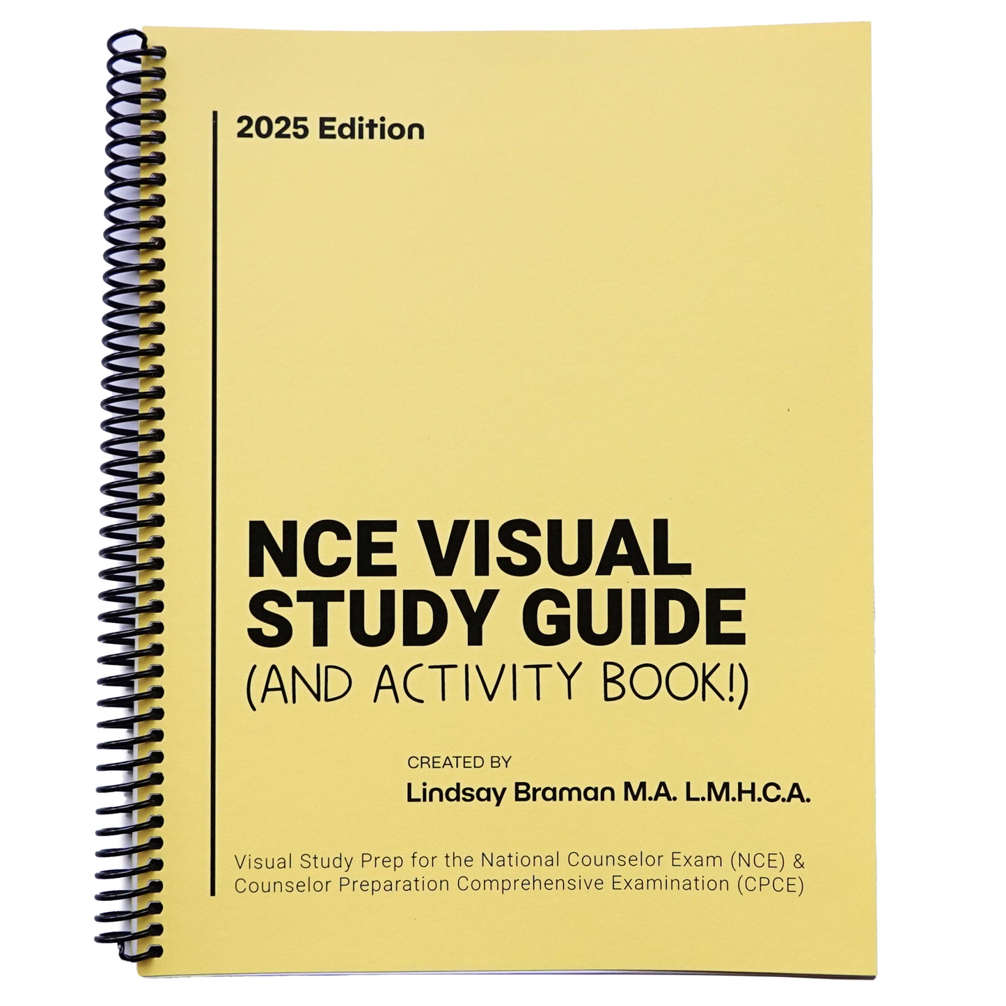 NCE Visual Study Guide & Activity Book: Spiral-Bound Test Prep for the National Counselor Exam